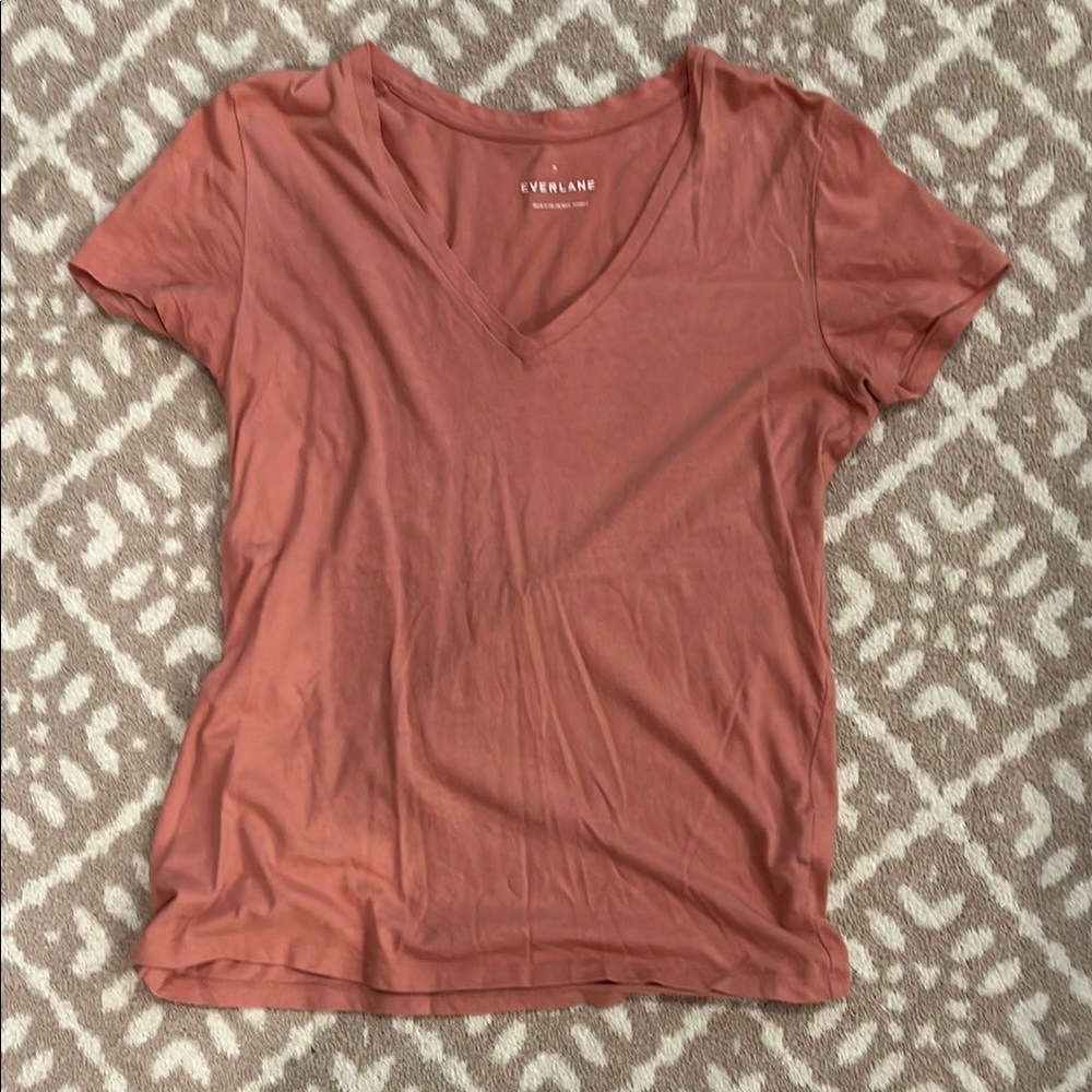 Everlane Women's V-Neck Top in Rose